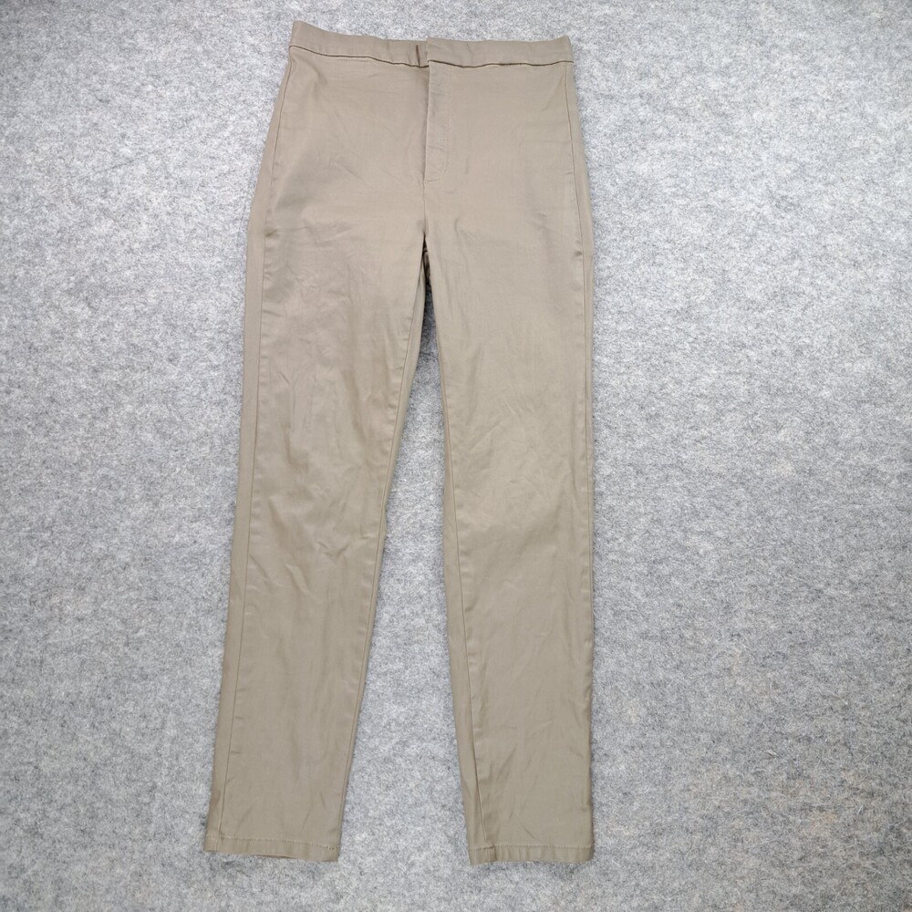 Massimo Dutti Pants Womens Size US 6 Gray Brown Slim Ankle Stretch Chino Career